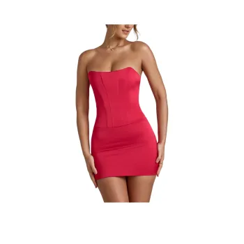 OH POLLY ADELAIDE Sleeveless Dress Women's Cherry Red/Cherry Red