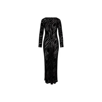 Realisation Par The Michelle Long-Sleeved Dresses Women's Tulip Devoré Velvet Effect
