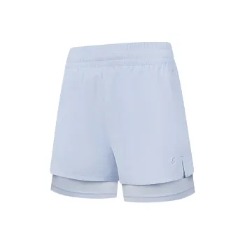QIAODAN Casual Shorts Women's Lightweight Transparent Blue