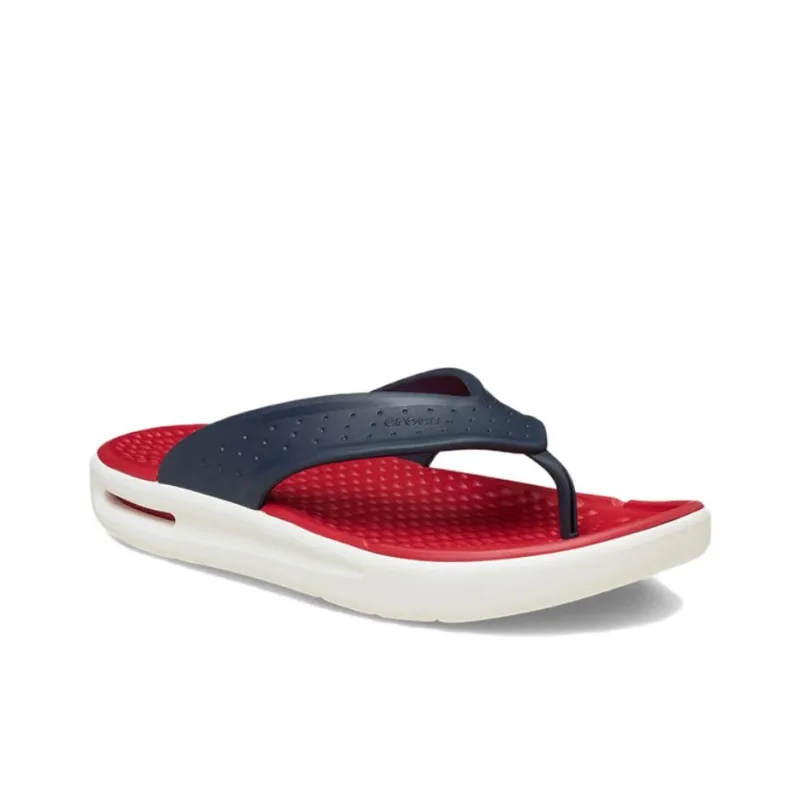 Crocs Abrasion Resistant Flip Flops Unisex Blue Red-1