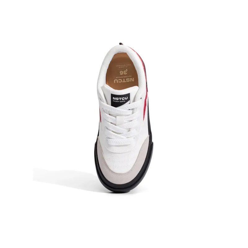NSTCU Skateboard Shoes Women's White Red-3