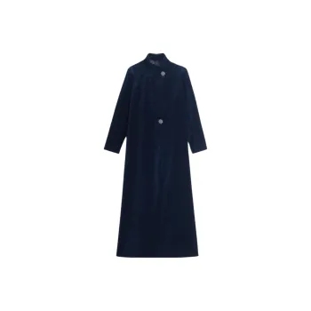 ZARA Kate Moss Collaboration Long-Sleeved Dresses Women's Blue