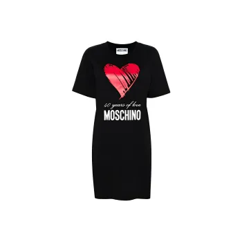 MOSCHINO 40 Years Of Love Crewneck Dress