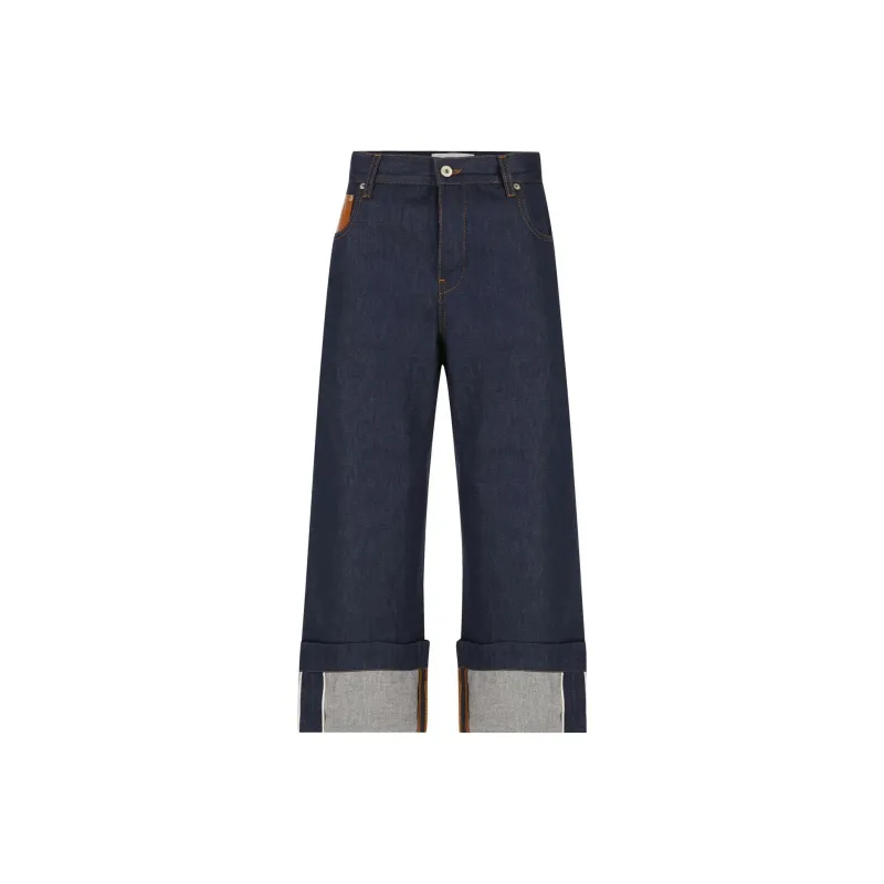 LOEWE Fisherman Turn Up Jeans-0