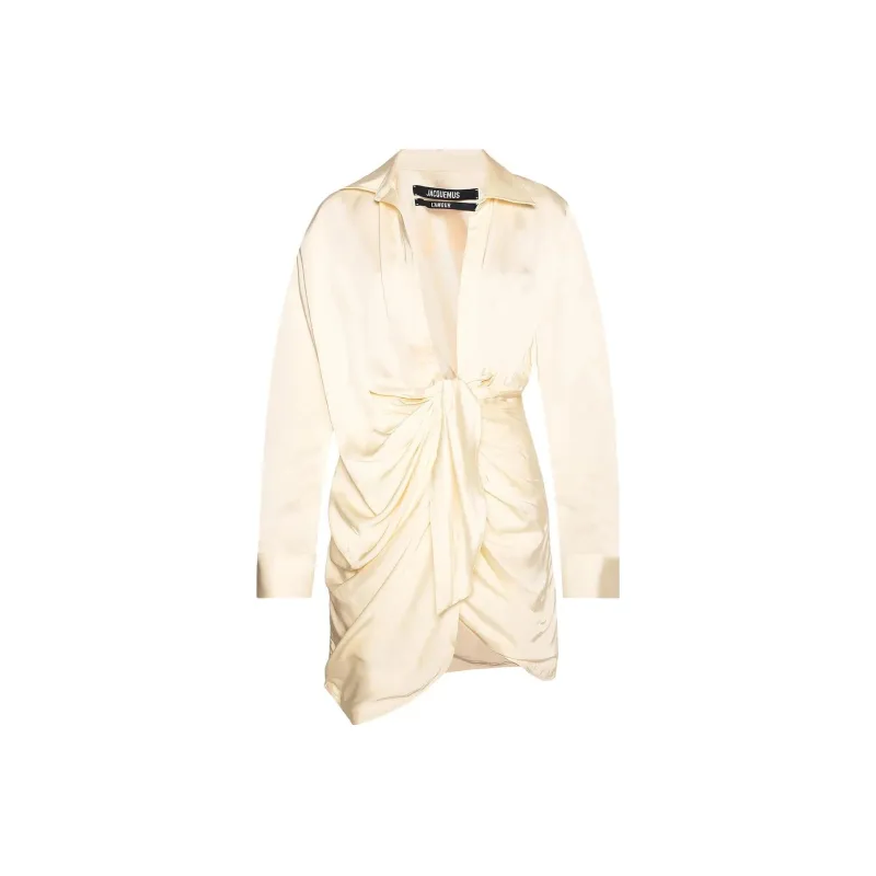 Jacquemus La Robe Bahia Dress 'Champagne'-0