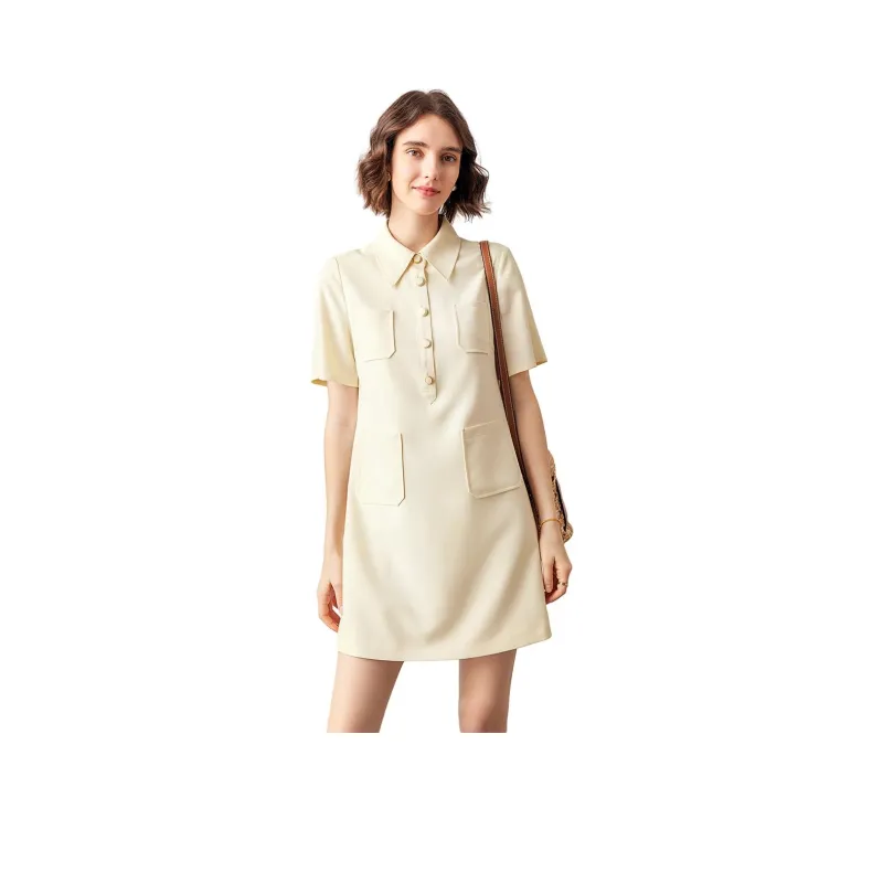 Famanxuan Short Sleeved Dress Women's-0
