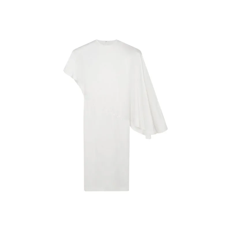 Stella McCartney Asymmetric Draped Midi Dress-0