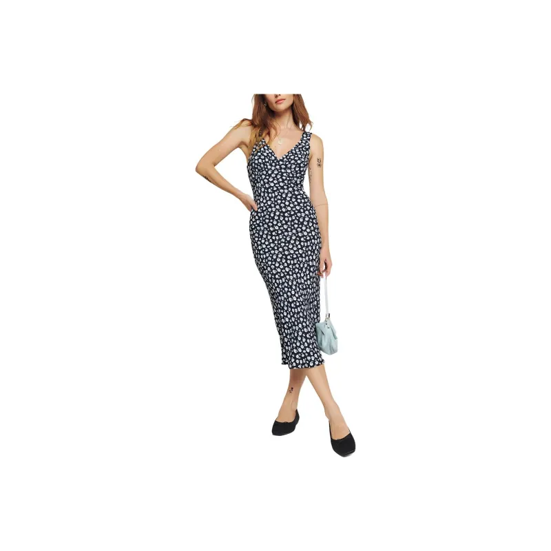 REFORMATION SS24 Beauden Dress Sleeveless Dress Women's Blue-0