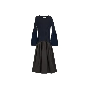 PUBLIC TOKYO Long Sleeved Dresses Women's Navy