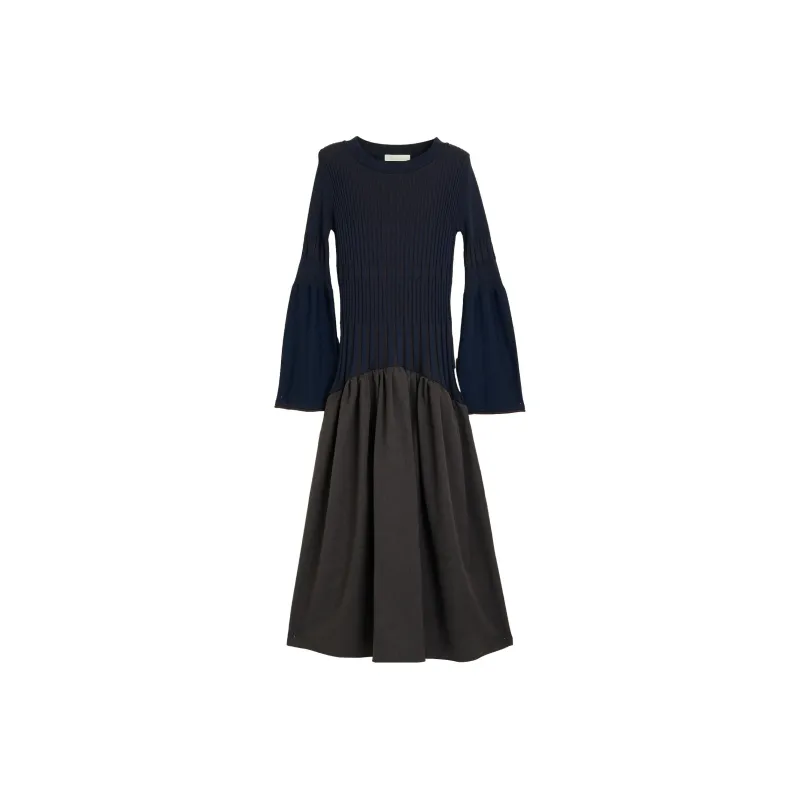 PUBLIC TOKYO Long Sleeved Dresses Women's Navy-0