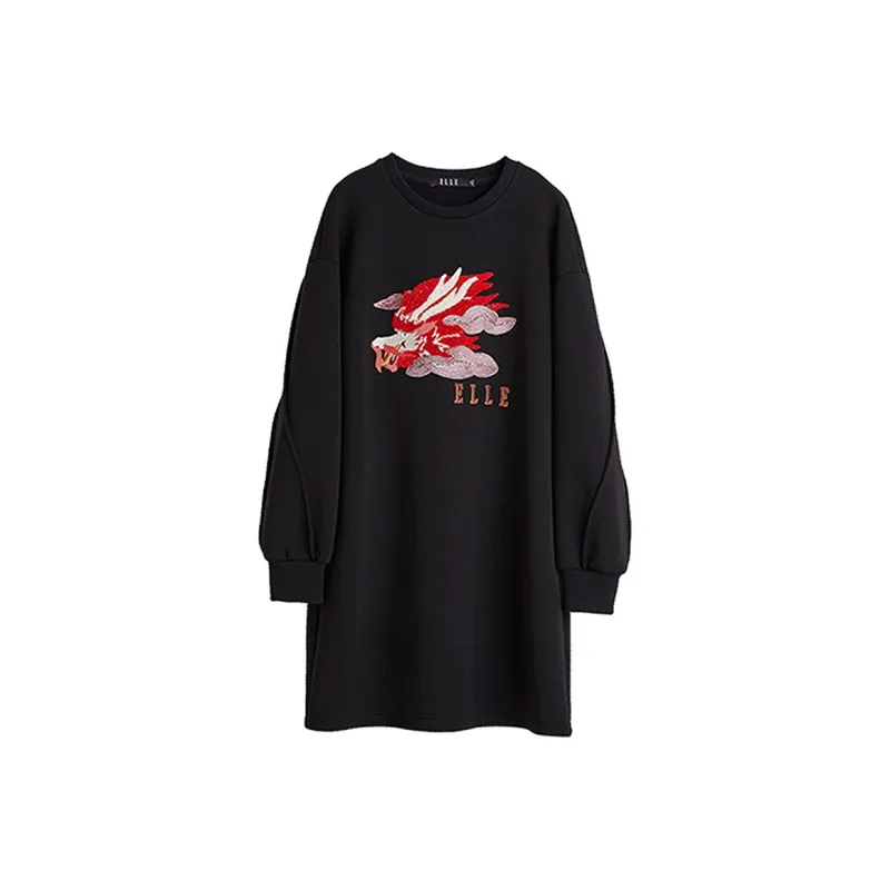 ELLE Long Sleeved Dresses Women's-2