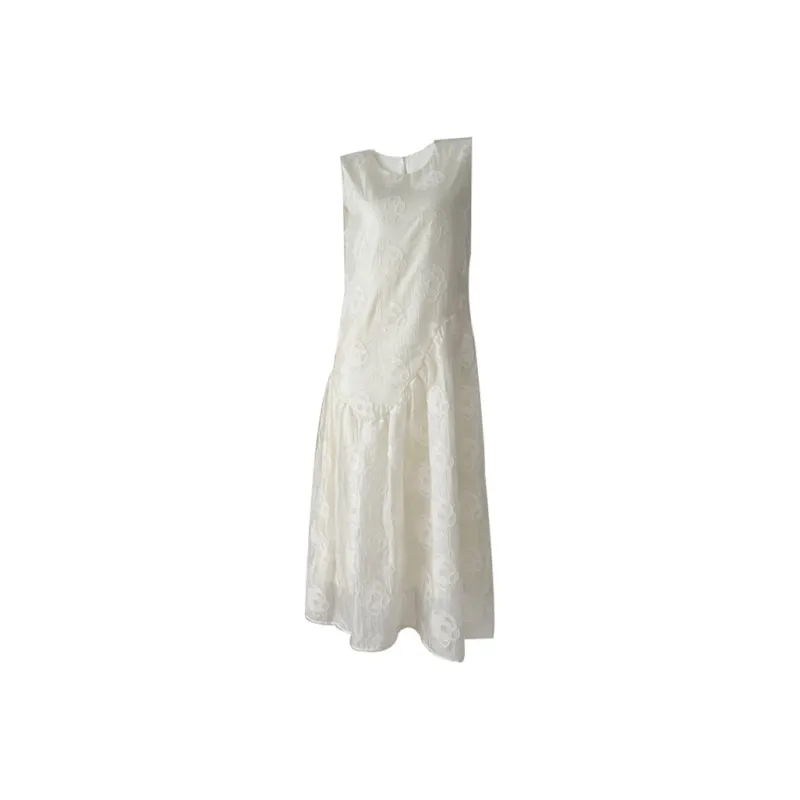COVT Sleeveless Dress Women's Camellia Ecru-0