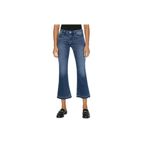 FRAME Quincy High Waisted Flared Jeans