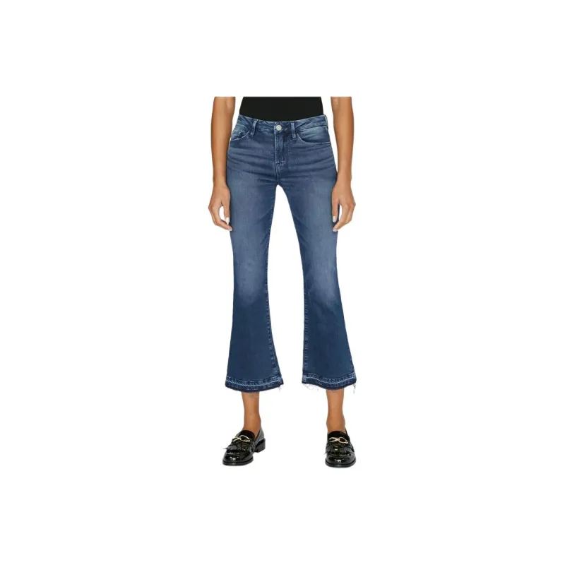 FRAME Quincy High Waisted Flared Jeans-0