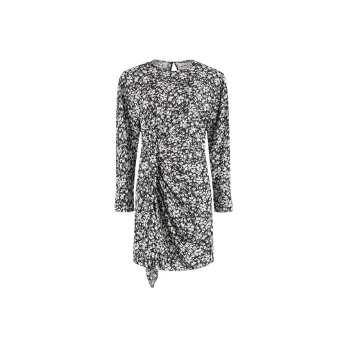 ISABEL MARANT ETOILE Dulce Floral Printed Knot Detailed Mini Dress Valeria High rise Straight leg Jeans