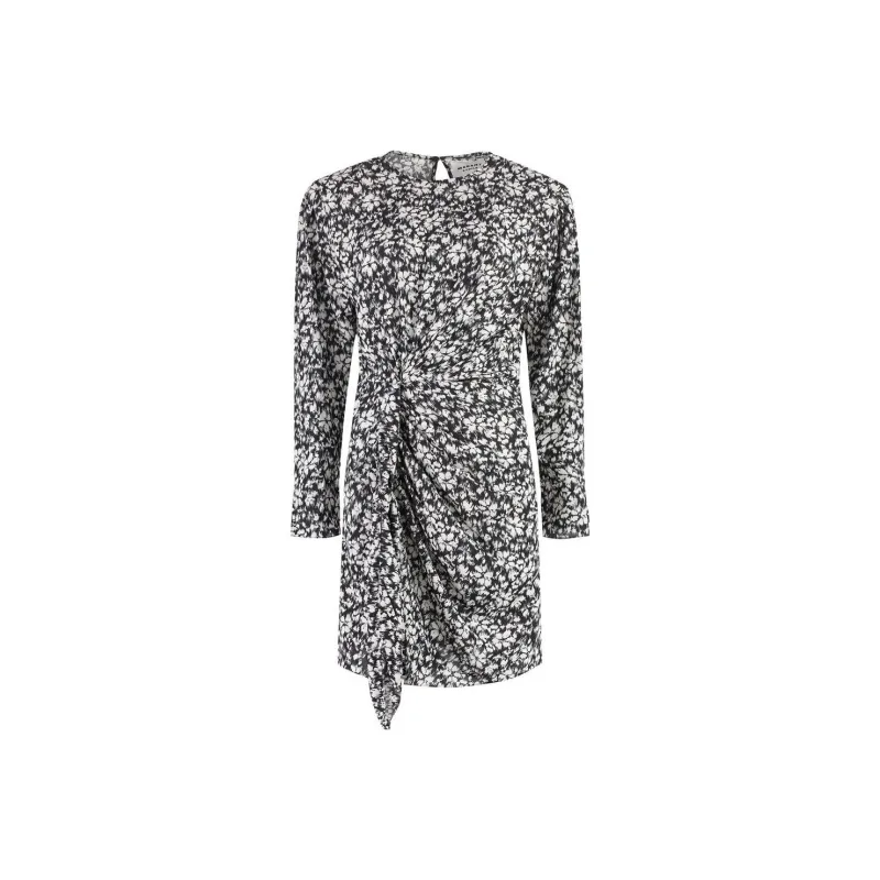 ISABEL MARANT ETOILE Dulce Floral Printed Knot Detailed Mini Dress-0