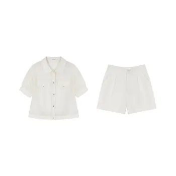 Mo Han Yi Mei Casual Suit Women's Ecru