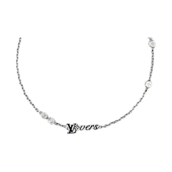 LOUIS VUITTON Metal Necklaces Men's Silver