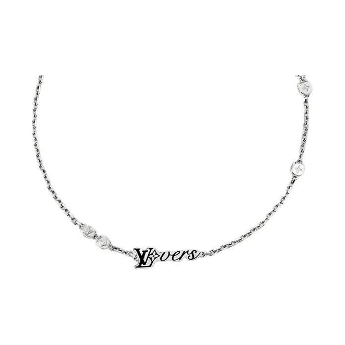 LOUIS VUITTON Metal Necklaces Men's Silver-0