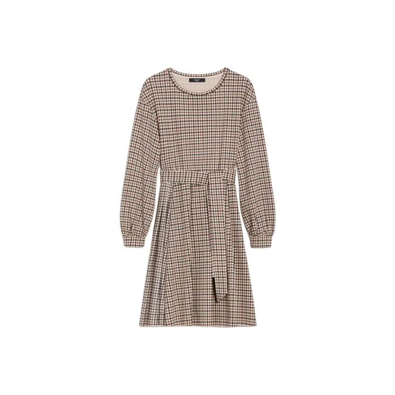 WEEKEND MaxMara Vetta Collection Long Sleeved Dresses Women's Camel-0