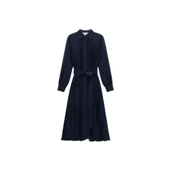 MICHAEL KORS FW24 Long Sleeved Dress Women's Dark Blue