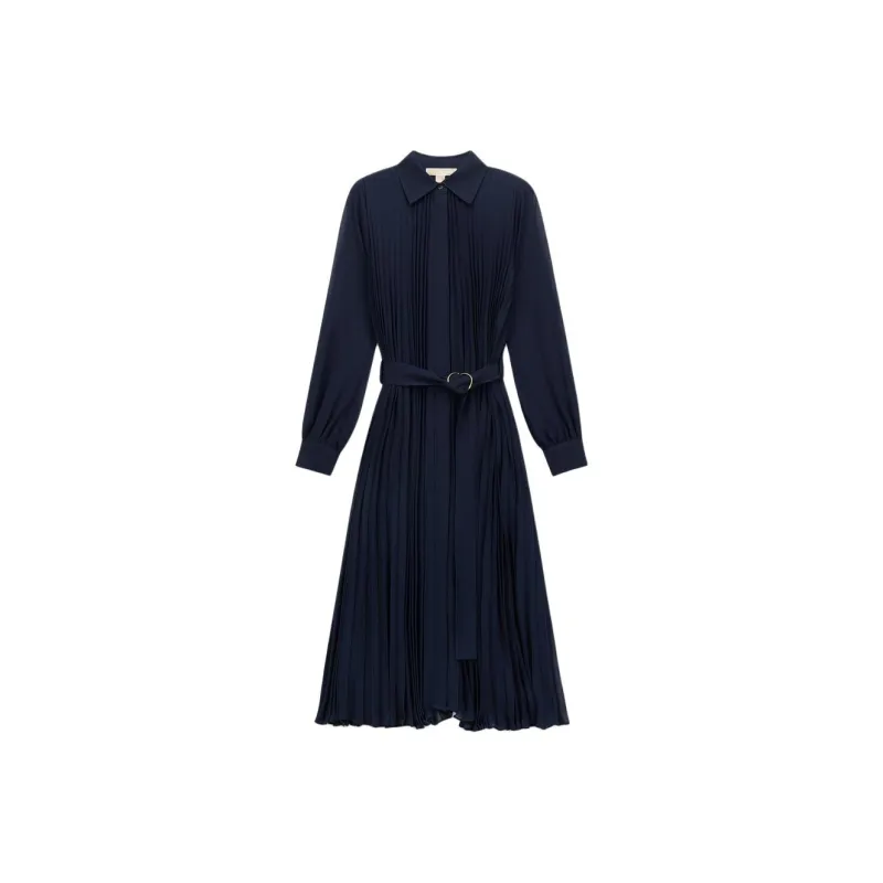 MICHAEL KORS FW24 Long Sleeved Dress Women's Dark Blue-0