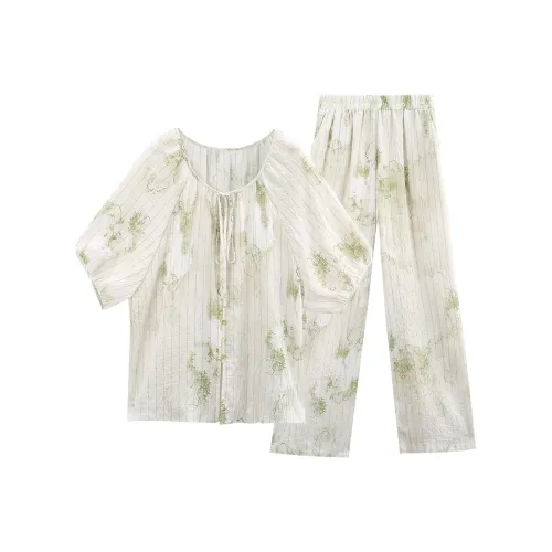 A Paradise For Awakening Casual Suit Women's Green