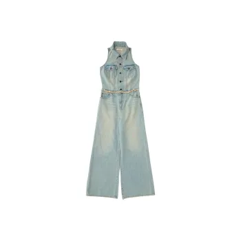 MOUSSY Jumpsuit Women's Light Blue