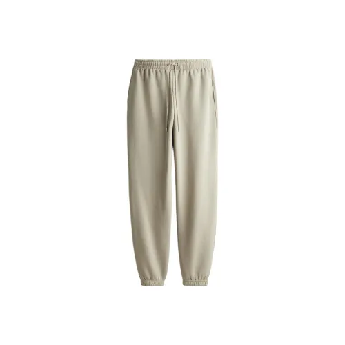 H&M Knitted Sports Pants Women's Light Khaki Green