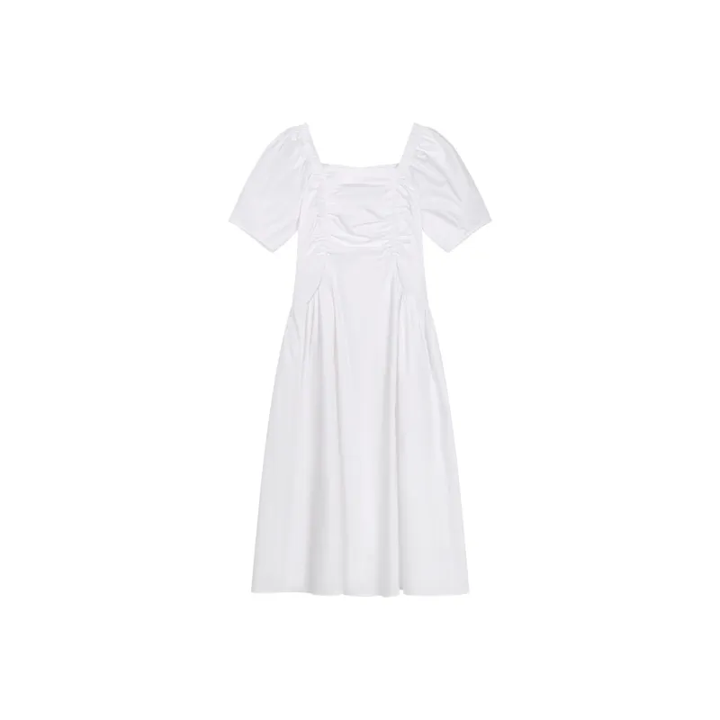THE SEA LIFE Short Sleeved Dress Women's Cloud White-0
