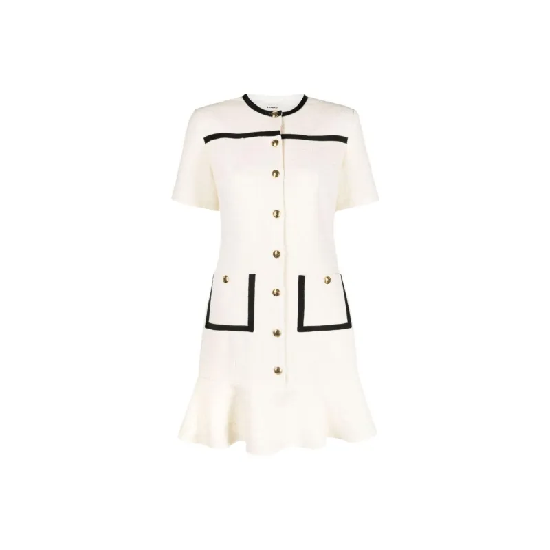 Sandro Short-Sleeved Dresses Women's Beige-0
