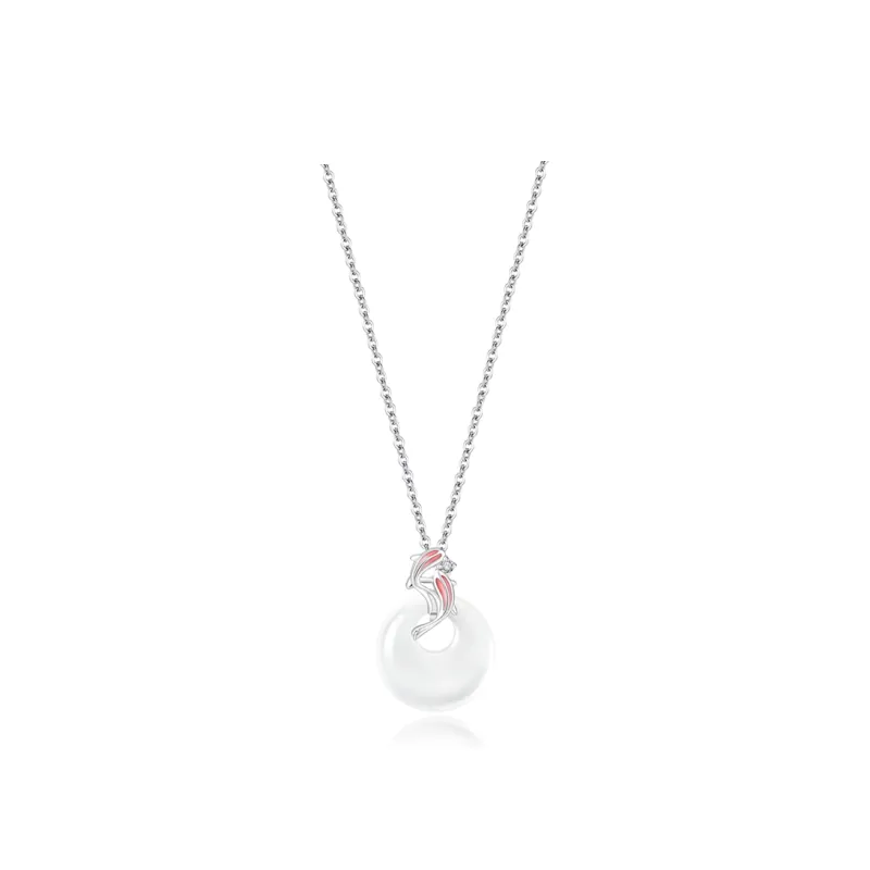 CHINA GOLD 999 Fine Silver Sterling Silver Necklaces Women's-0