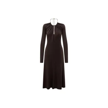 Ferragamo Long Crepe Dress