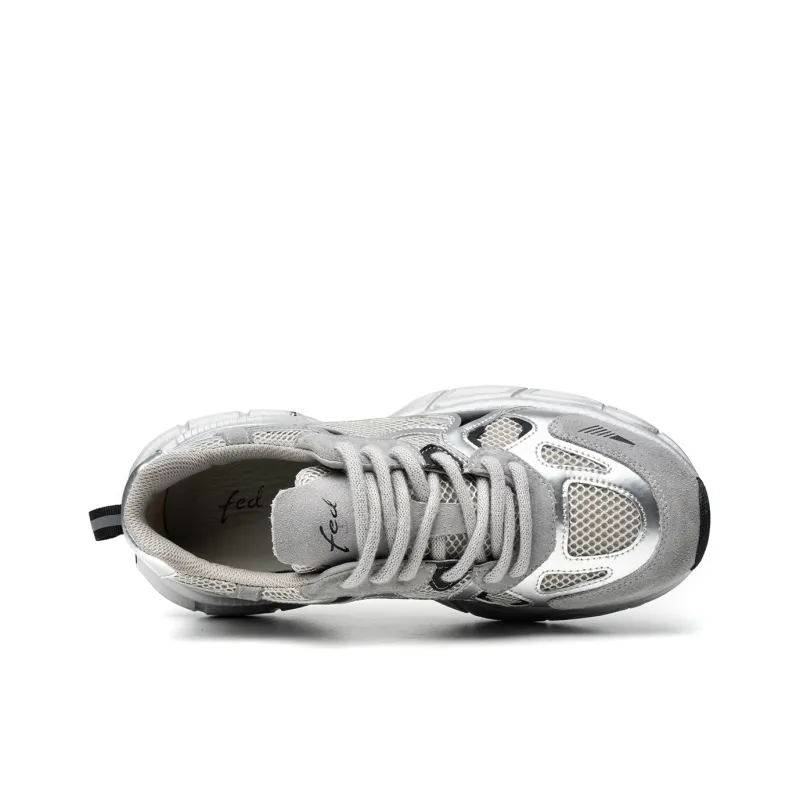 FED Breathable And Lightweight Low Top Chunky Sneakers Men's-2