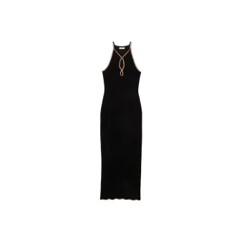 Sandro Crystal-embellished Midi Dress