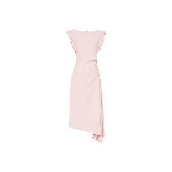Duffy Fashion Sleeveless Dress Women's Leather Pink