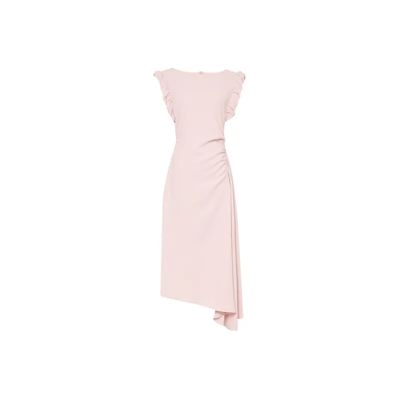 Duffy Fashion Sleeveless Dress Women's Leather Pink-0