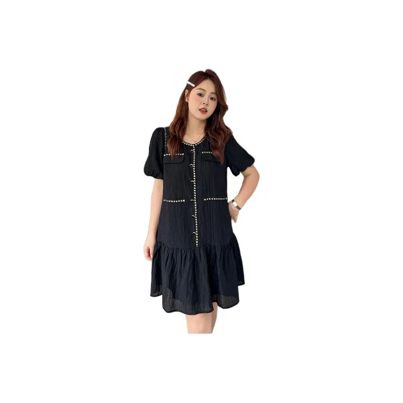 DAMABAIFENBAI Short Sleeved Dress Women's-0