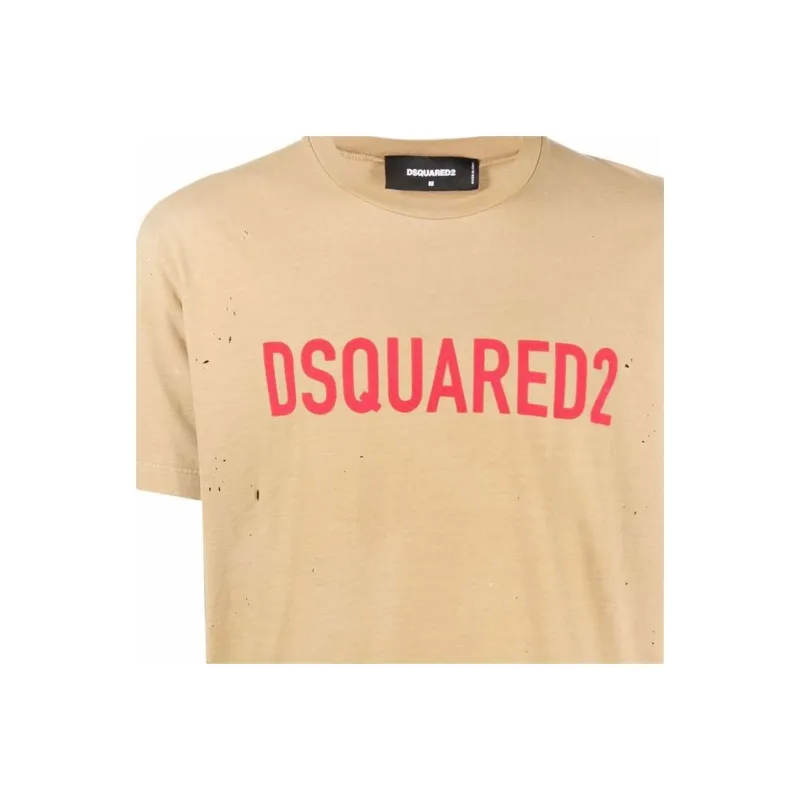 DSQUARED2 Logo print Short sleeve T shirt-3