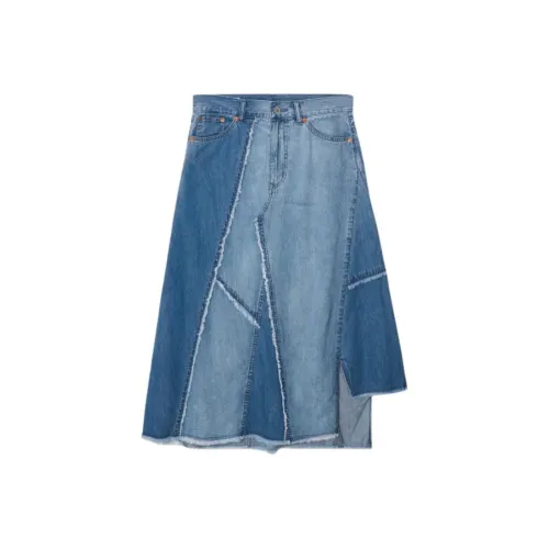 Levi's Denim Long Skirt Women's Blue