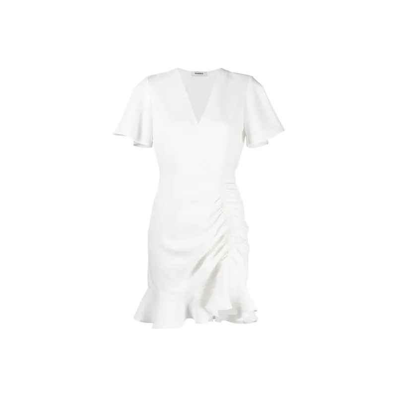 Sandro Short-Sleeved Dresses Women's White-0