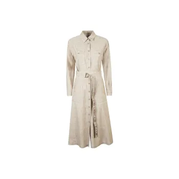 MaxMara Long Sleeved Dress Women's Gray