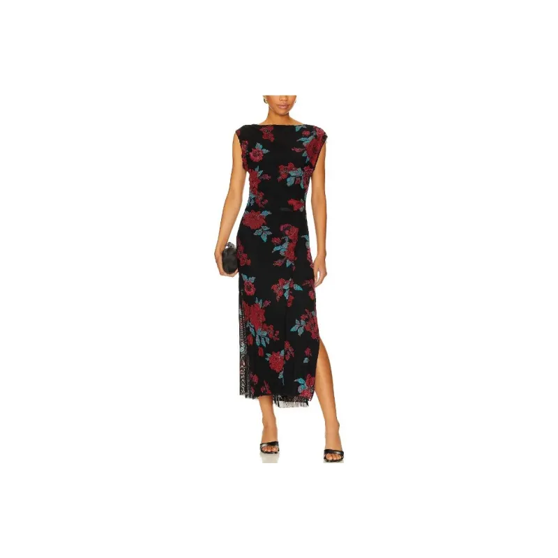 FREE PEOPLE Sleeveless Dress Women's Black-0