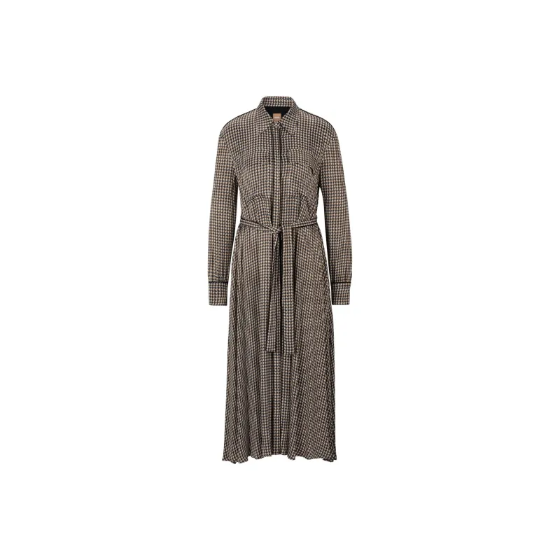 HUGO BOSS Long Sleeved Dress Women's Brown-0