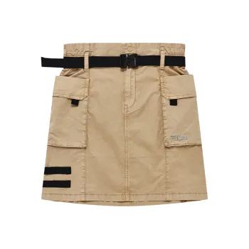 FILA FUSION Casual Short Skirts Women's Natural Wood Khaki