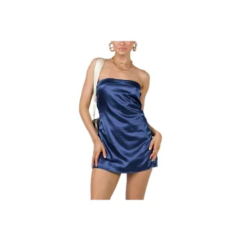 PRINCESS POLLY SHAYA STRAPLESS MINI DRESS Sleeveless Dress Women's NAVY/Marine Blue
