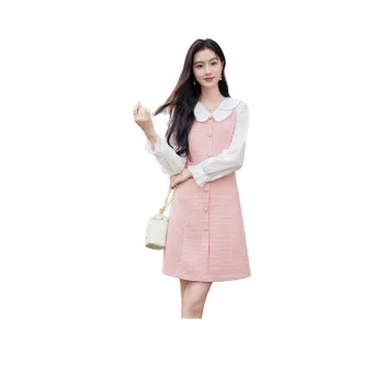 Like The Age Of Water Long Sleeved Dress Women's Pink