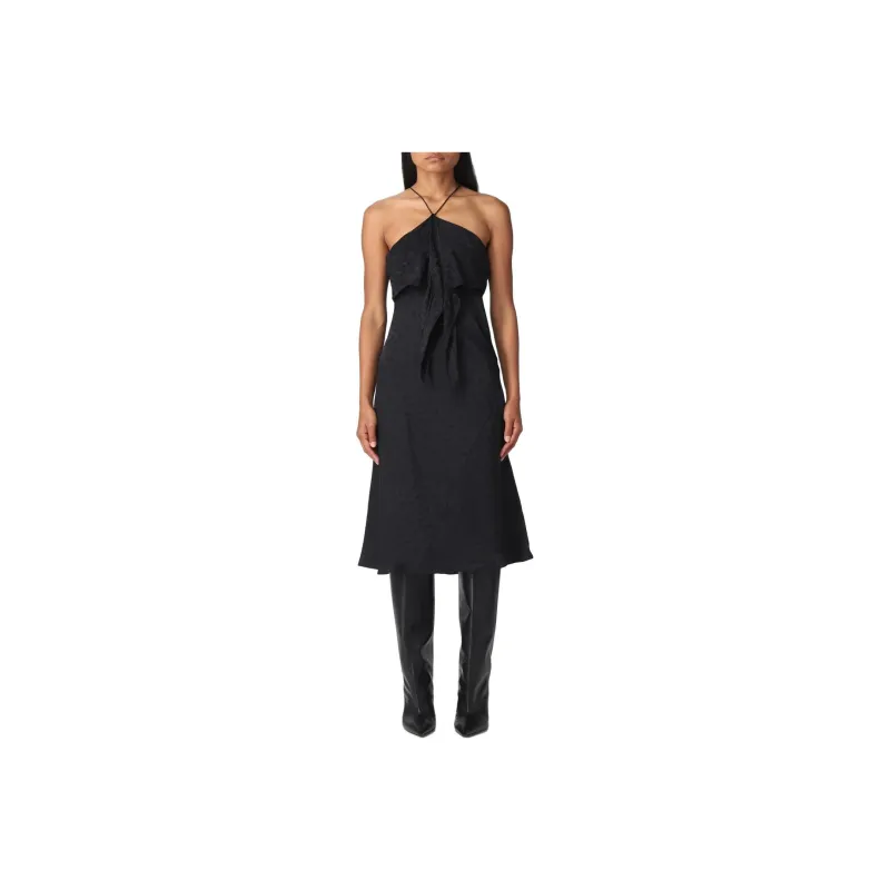KIKO KOSTADINOV Cheetah-print Halterneck Midi Dress-0
