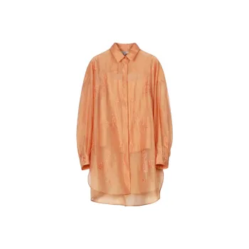 BBLLUUEE Shirt Matching Set Women's Rimu Orange