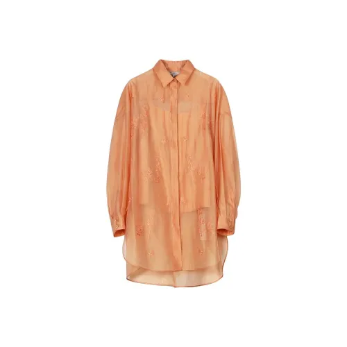 BBLLUUEE Shirt Matching Set Women's Rimu Orange